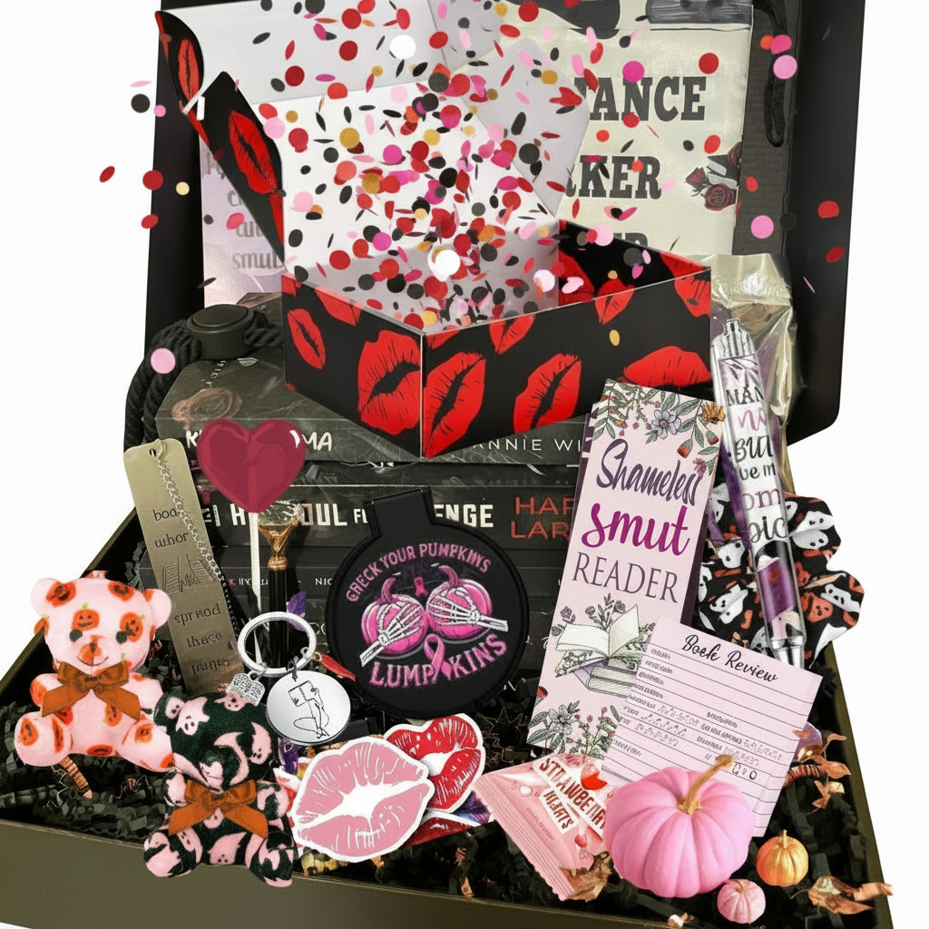 Pink Halloween Book Box - October breast cancer awareness month