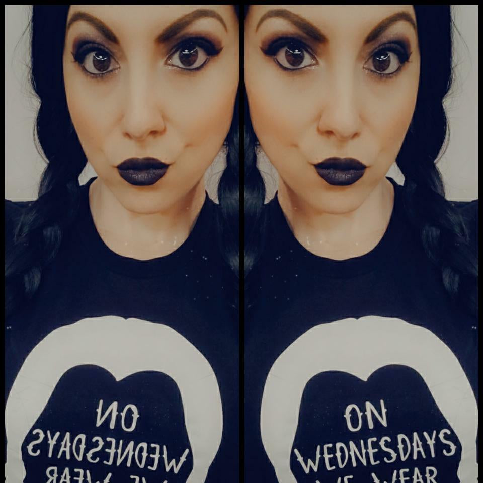 "On Wednesdays We Wear Black" Wednesday Tee - Unisex Shirt