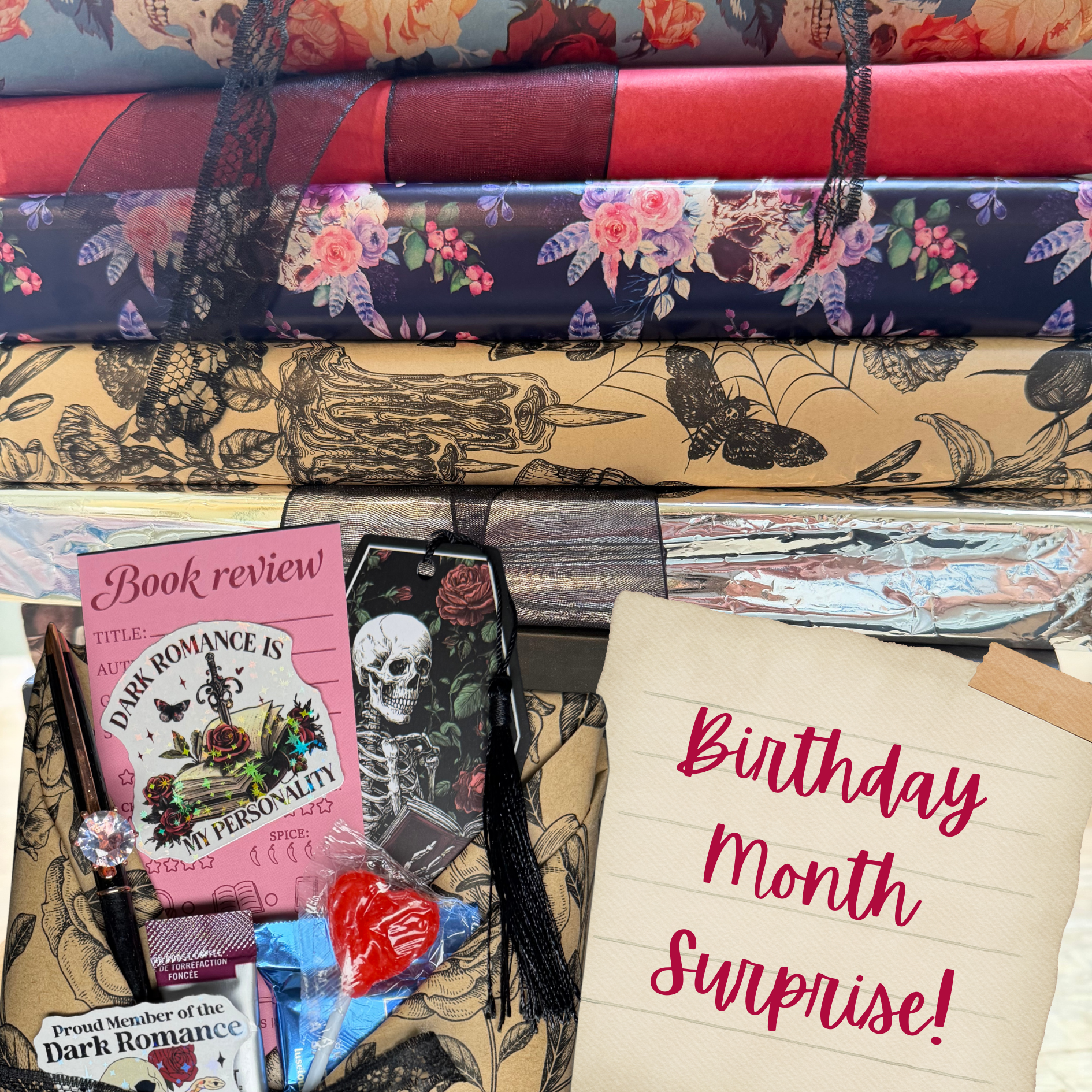A Year of Spicy Books: 12 Month Supply + Special Birthday Goodies